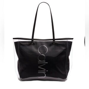Calvin Klein RED Mallory Clear Tote.